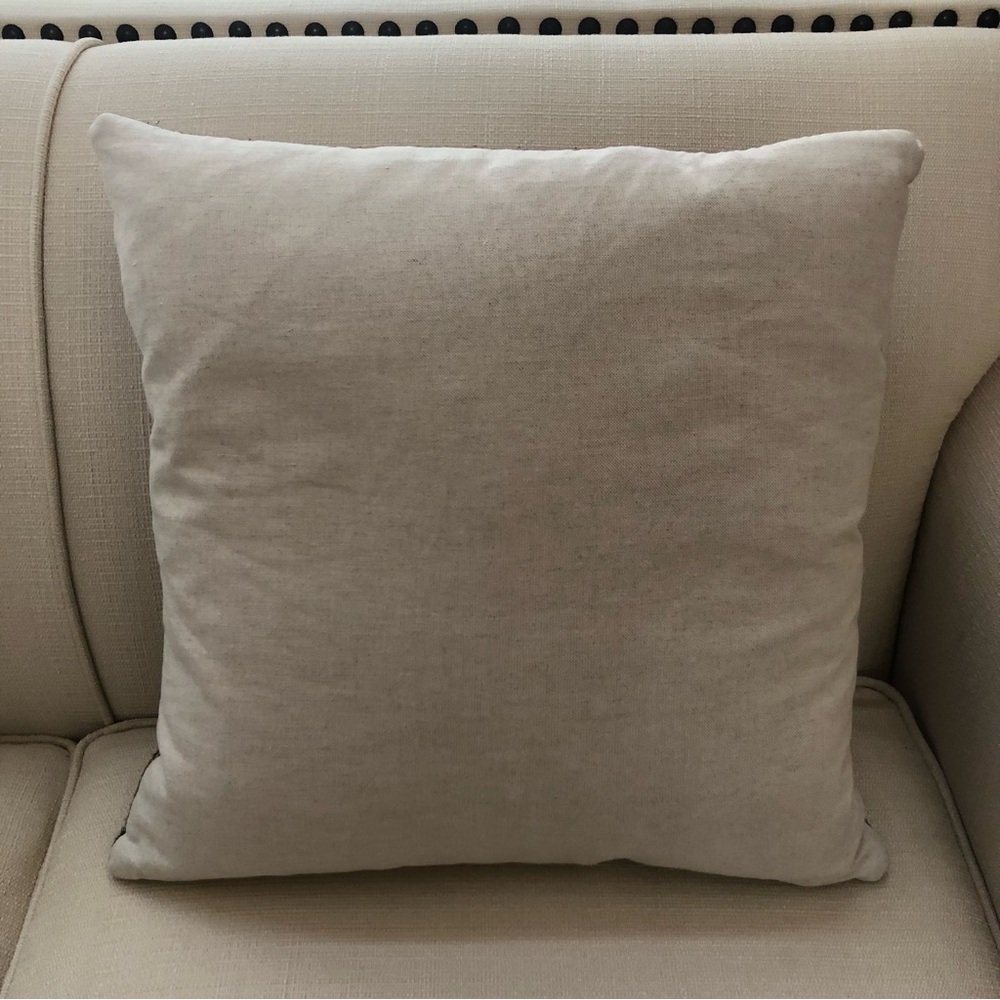 Custom Made 18” Feather & Down Accent Pillow. Beautiful Mountain Southwest Woven - Picture 6 of 9